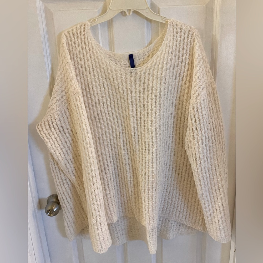 Cozy Cream Knit Sweater Size 2X